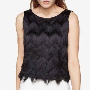 BCBG MAXAZRIA Helina Fringe Tank Top NWT